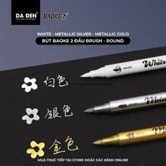 [DA ĐEN] Bút Cọ Nhũ Baoke 2 Đầu MP2960
