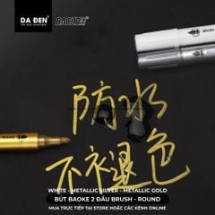 [DA ĐEN] Bút Cọ Nhũ Baoke 2 Đầu MP2960