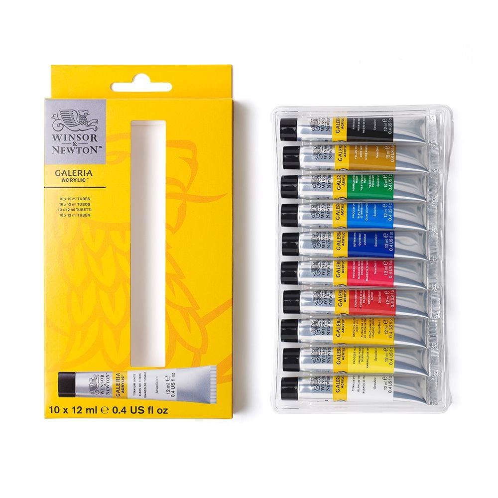 Màu Galeria Acrylic Paint 10 x 12ml Winsor & Newton