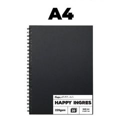 Sổ Sketchbook Màu Nước 220gsm Bìa Đen