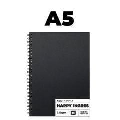 Sổ Sketchbook Màu Nước 220gsm Bìa Đen