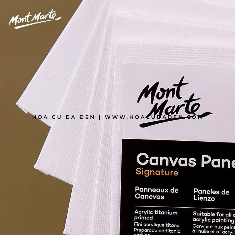 [DA ĐEN] Canvas Panels Mont Marte CMPL (Vẽ Tranh Màu Gouache, Acrylic,