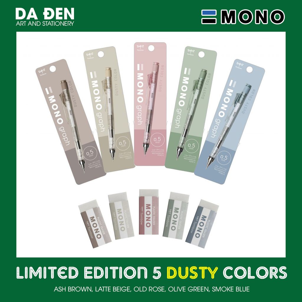 [DA ĐEN] Chì Tombow Mono Dusty Color Limited 2022 - Latte Beige