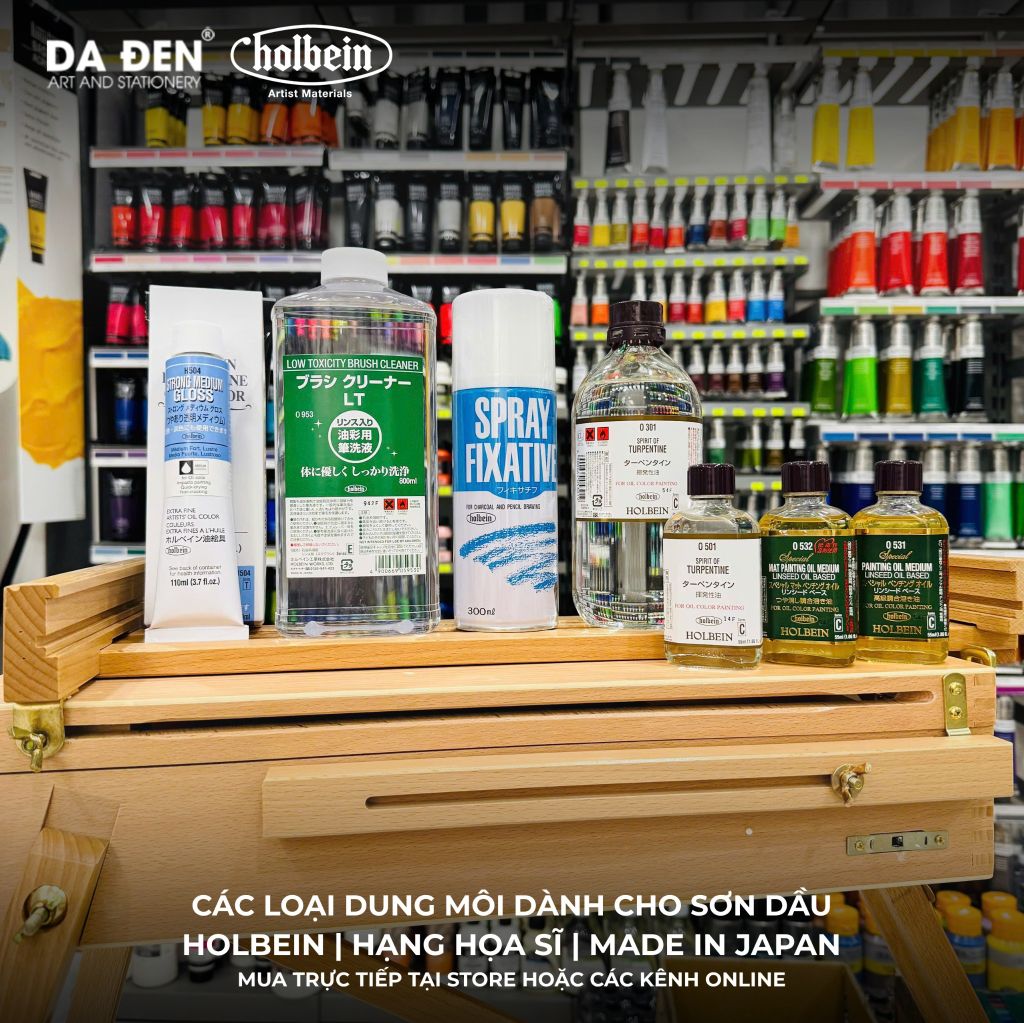 [DA ĐEN] Bình Xịt Bảo Vệ Tranh Holbein Spray Fixative 300ml