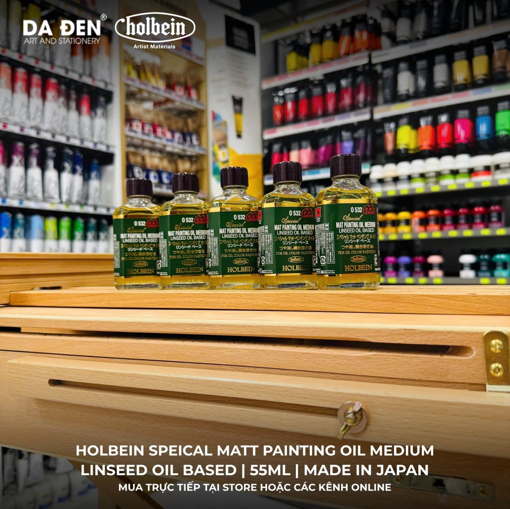 Holbein - Dung Môi Sơn Dầu, Special MATT Painting Medium Oil 55ml