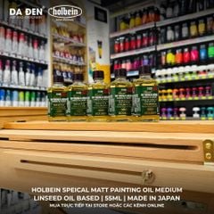 [DA ĐEN] Holbein - Dung Môi Sơn Dầu, Special MATT Painting Medium Oil 55ml