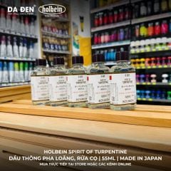 [DA ĐEN] Dầu Thông Tinh Chế Spirit of Turpentine của Holbein 55ml & 500ml