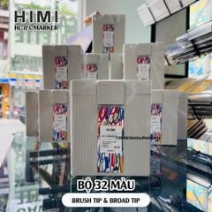 Bộ Bút Marker 2 Đầu Himi CC Cao Cấp 32|48|80 Màu