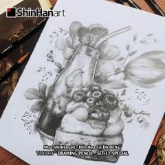 [DA ĐEN] Set 12 Bút Chì Phác Thảo Cao Cấp của Touch Shinhan