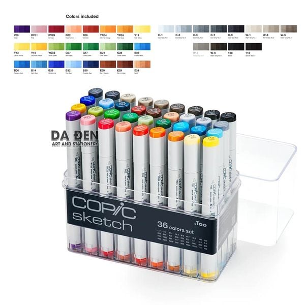 Bút Marker Cao Cấp Copic Sketch 36 Màu (SK-36)