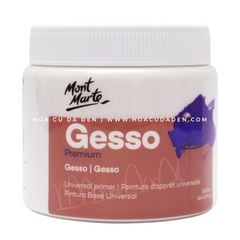 [DA ĐEN] Sơn Lót Nền Vẽ Gesso Mont Marte 500ml