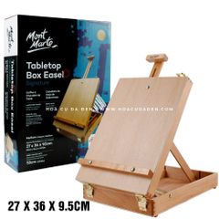 [DA ĐEN] Hộp Đựng Kiêm Giá Vẽ Gỗ Sồi Mont Marte