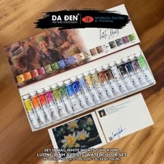 [DA ĐEN] Set 18 Màu Nước Tuýp x 10ml hãng White Nights - Phiên Bản Họa Sĩ Lương Bình Sellection