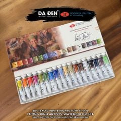[DA ĐEN] Set 18 Màu Nước Tuýp x 10ml hãng White Nights - Phiên Bản Họa Sĩ Lương Bình Sellection