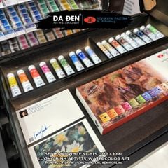 [DA ĐEN] Set 18 Màu Nước Tuýp x 10ml hãng White Nights - Phiên Bản Họa Sĩ Lương Bình Sellection