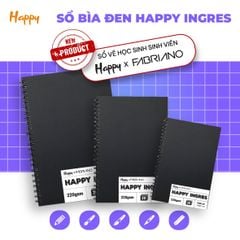 Sổ Sketchbook Màu Nước 220gsm Bìa Đen