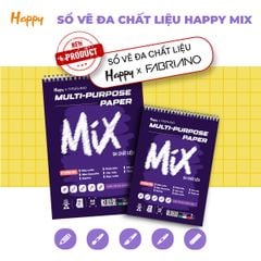 Sổ Vẽ Đa Chất Liệu Happy Multi Purpose 200gsm 30 Tờ