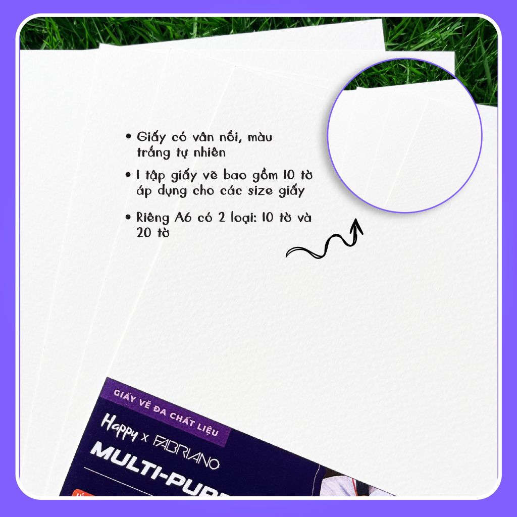 Giấy Vẽ Happy Multi Purpose Paper 200gsm (Mới)
