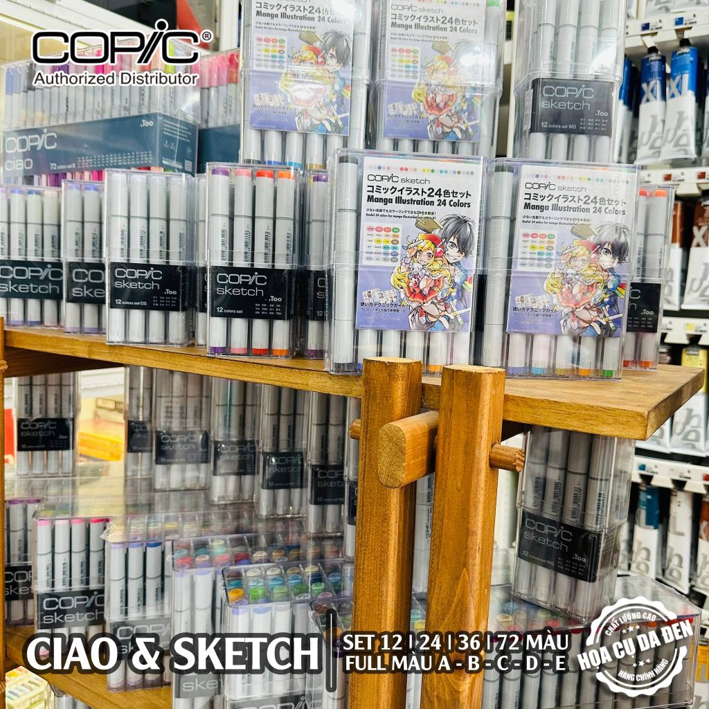 Bút Marker Cao Cấp Copic Sketch 12 Màu - Warm Gray (SK-12-WG)