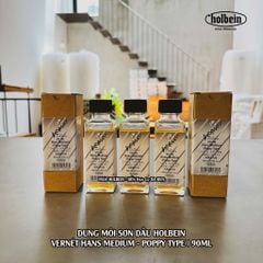 [DA ĐEN] Holbein - Dung Môi Sơn Dầu, Vernet Hand Medium Poppy Type 90ml