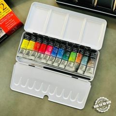 [DA ĐEN] Set 12 Màu Nước Tuýp Hộp Thiết L'Aquarelle Sennelier Cao Cấp