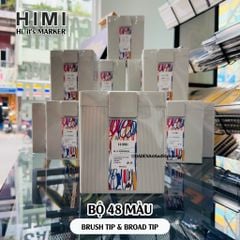 Bộ Bút Marker 2 Đầu Himi CC Cao Cấp 32|48|80 Màu