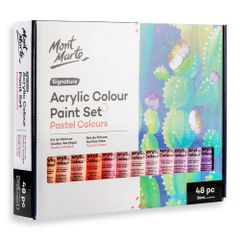 Màu Acrylic Pastel Mont Marte 48 màu x 36ml