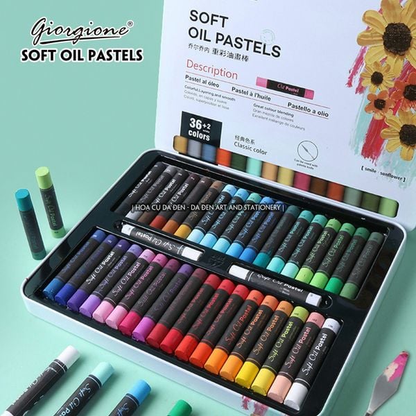 [DA ĐEN] Sáp Dầu Soft Oil Pastels của Giorgione tại Hoạ Cụ DA ĐEN