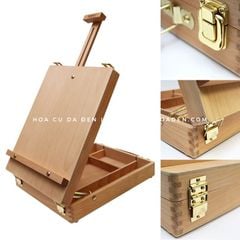 [DA ĐEN] Hộp Đựng Kiêm Giá Vẽ Gỗ Sồi Mont Marte