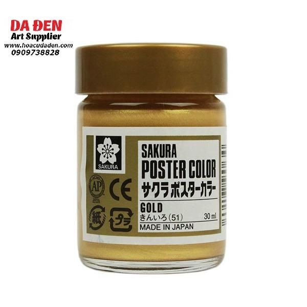Màu Bột Poster Sakura Màu Lẻ Hủ 30ml Nhật Bản
