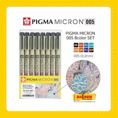 Bộ 8 Màu Sakura 005 Pigma Micron