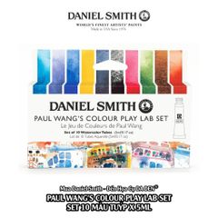 [DA ĐEN] Daniel Smith -  Set 10 Màu Nước Tuýp cao cấp của Paul Wang’s Colour Play Lab Set
