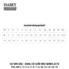[DA ĐEN] Cọ Sơn Dầu Cao Cấp Lông Chồn Siberian - Dáng Cọ Lưỡi Mèo Series 6176 của Isabey
