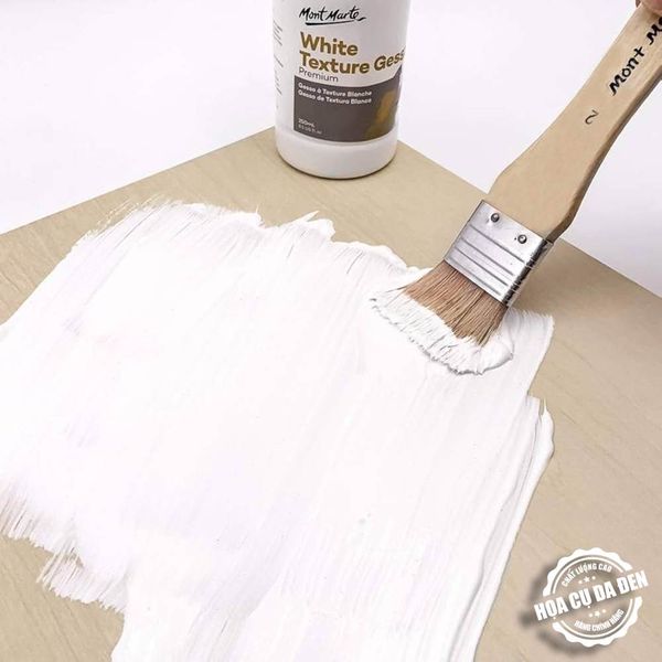 [DA ĐEN] Lớp Lót White Texture Gesso Premium Mont Marte