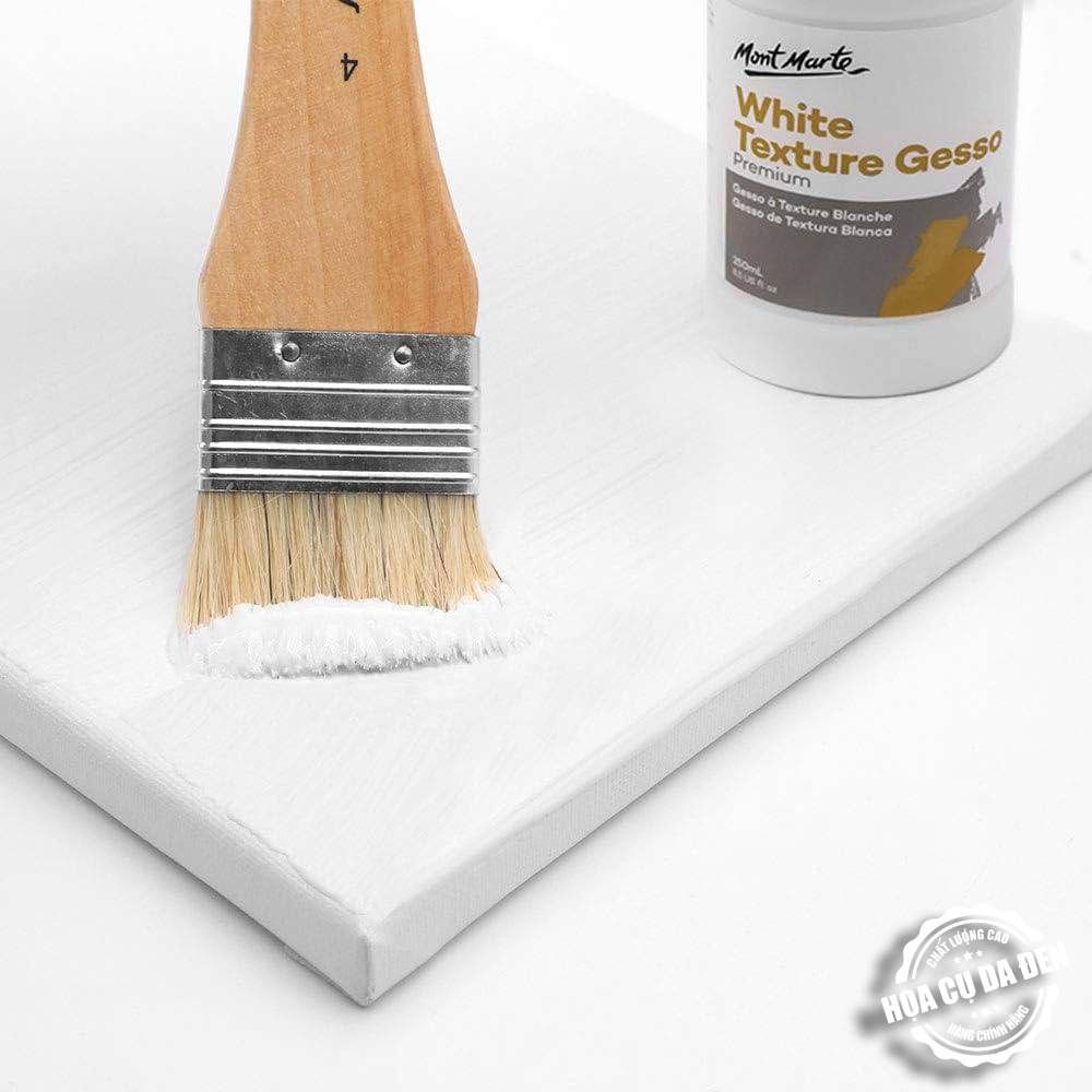 [DA ĐEN] Lớp Lót White Texture Gesso Premium Mont Marte