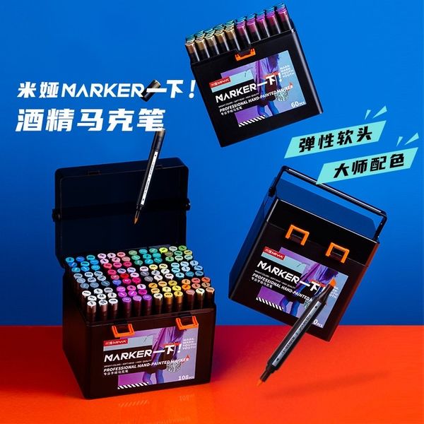 Bút Marker Himi Brush Soft Head 60|80 Màu