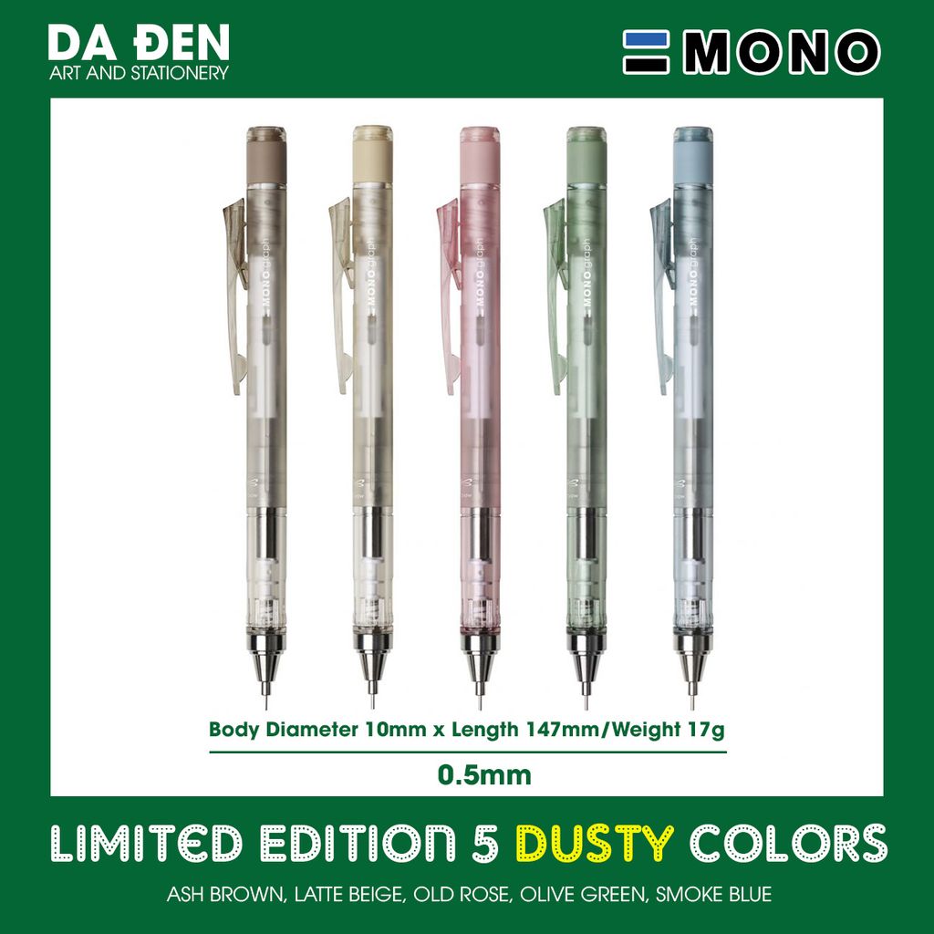 [DA ĐEN] Chì Tombow Mono Dusty Color Limited 2022 - Latte Beige