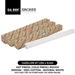 [DA ĐEN] Giấy Arches Cuộn Lớn 1,13m x 9,14m
