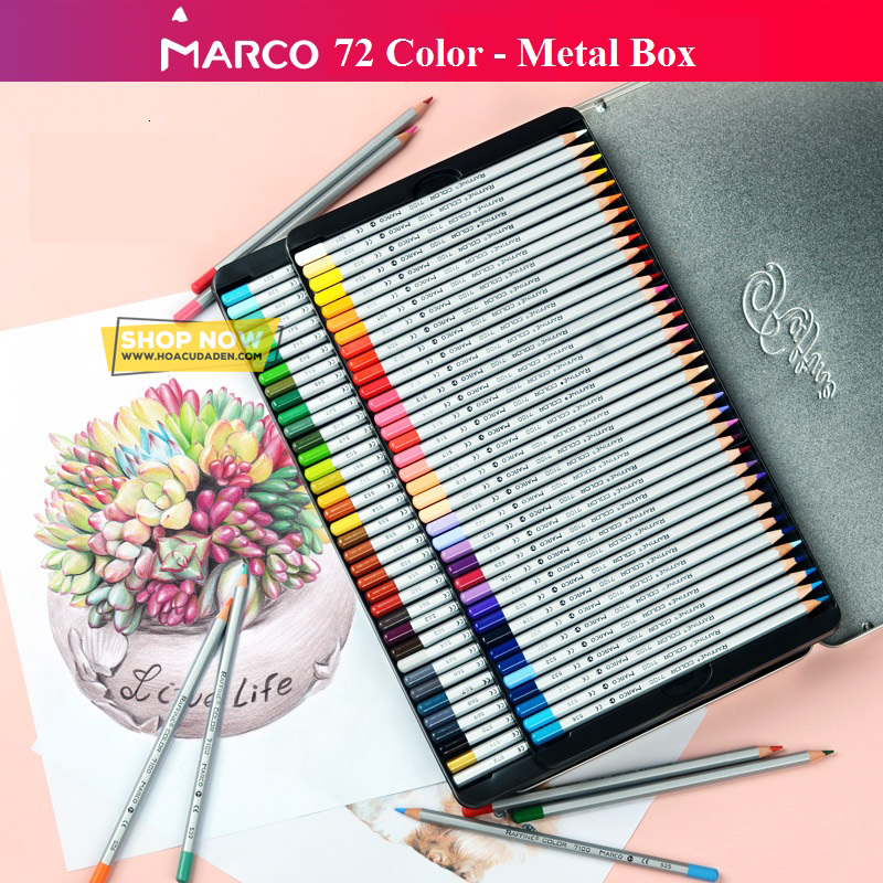 Hộp chì màu Marco 7100  24 màu  TTI Group
