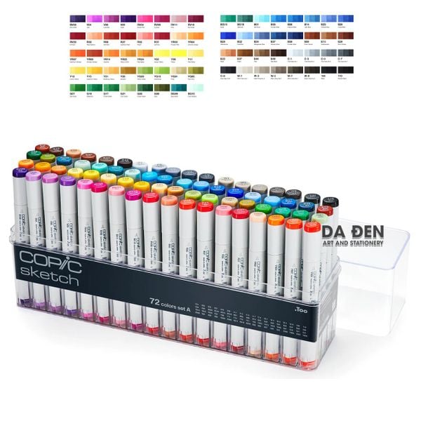 Set A - Bút Marker Cao Cấp Copic Sketch 72 Màu (SK-72A)