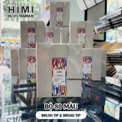 Bộ Bút Marker 2 Đầu Himi CC Cao Cấp 32|48|80 Màu