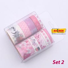 Washi Tape Bộ 10 Cuộn Phong Cách