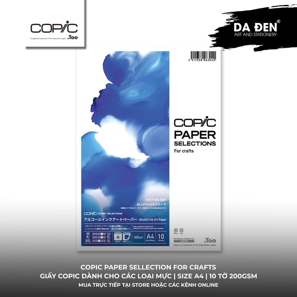 [DA ĐEN] Giấy Copic Dành Cho Mực Vẽ - Copic Paper Selections for Craft