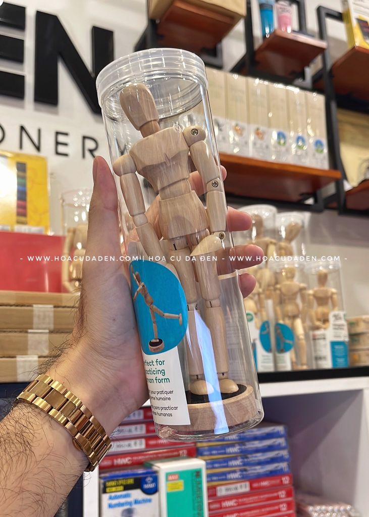 [DA ĐEN ] Hình Nhân Gỗ Tạo Dáng Mont Marte 20 | 30cm