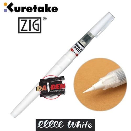 Bút Brush Mực Trắng Kuretake Zig White