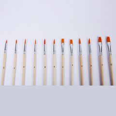 Bộ 12 Cọ Vẽ  Keep Smiling Cơ Bản Kèm Pallette Gỗ