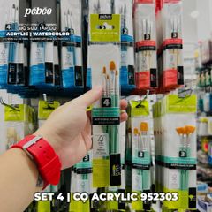 [DA ĐEN] Set Cọ Acrylic Pebeo Pébéo