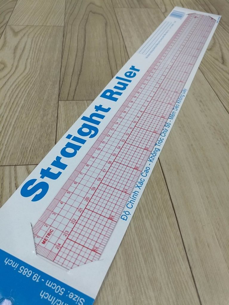 Thước Nhựa Kỹ Thuật Thẳng WinQ Dài 50cm (T-50)