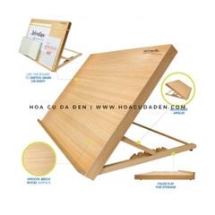 [DA ĐEN] Bảng Vẽ Để Bàn Gỗ Sồi Mont Marte A3