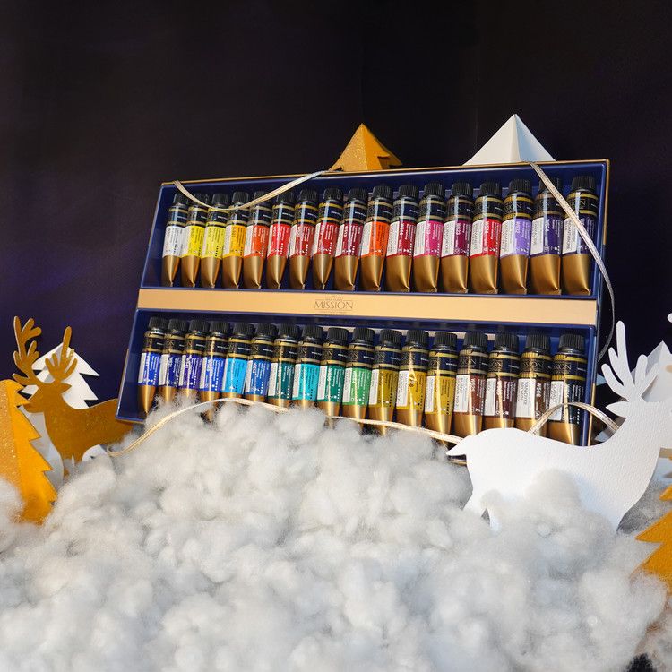 Bộ Màu Nước Mijello Mission Gold Artist 34 Màu x 15ML (MWC-1534P Pure Pigment)